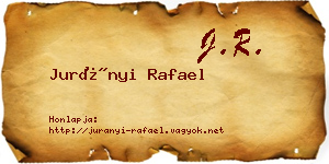 Jurányi Rafael névjegykártya